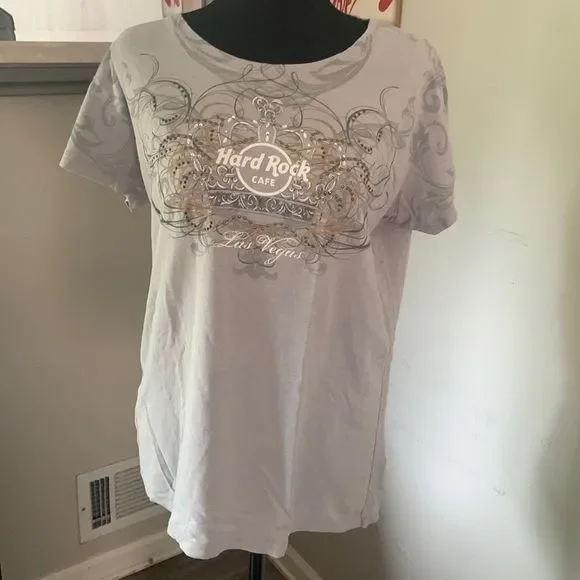 Sold !! Hard rock couture graphic tee size L preloved❤️EUC - Picture 2 of 14